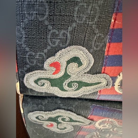 RARE LIMITED EDITION 👽🔥GUCCI Night Courrier GG Supreme Long Zip Around Wallet - Picture 3 of 16